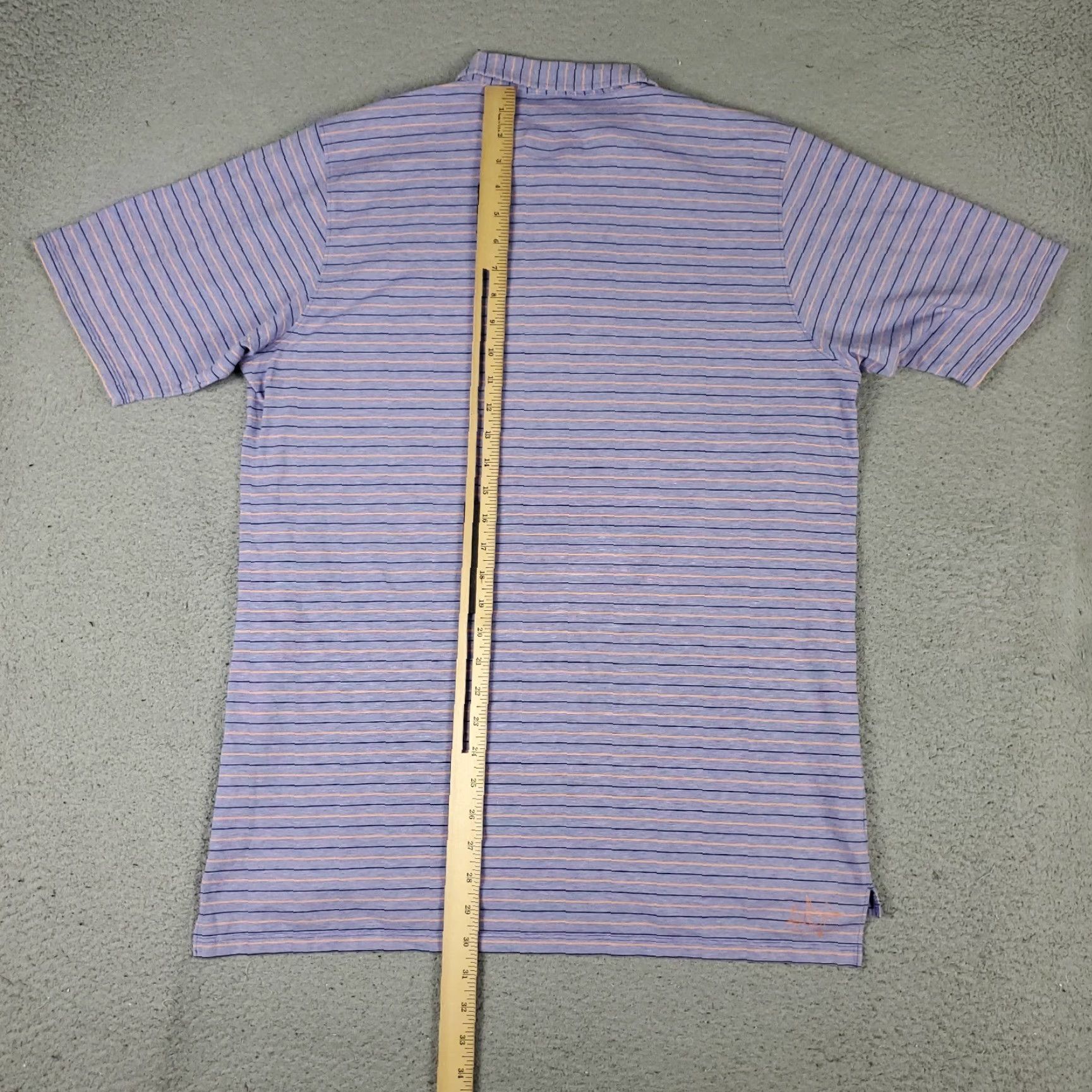 Vintage B Draddy Polo Shirt Mens Large Blue Striped Short Sleeve Polo Shirt Casual Golf Workwear Button Logo Vintage: No (remove N/A) Size US L / EU 52-54 / 3 - 4 Thumbnail