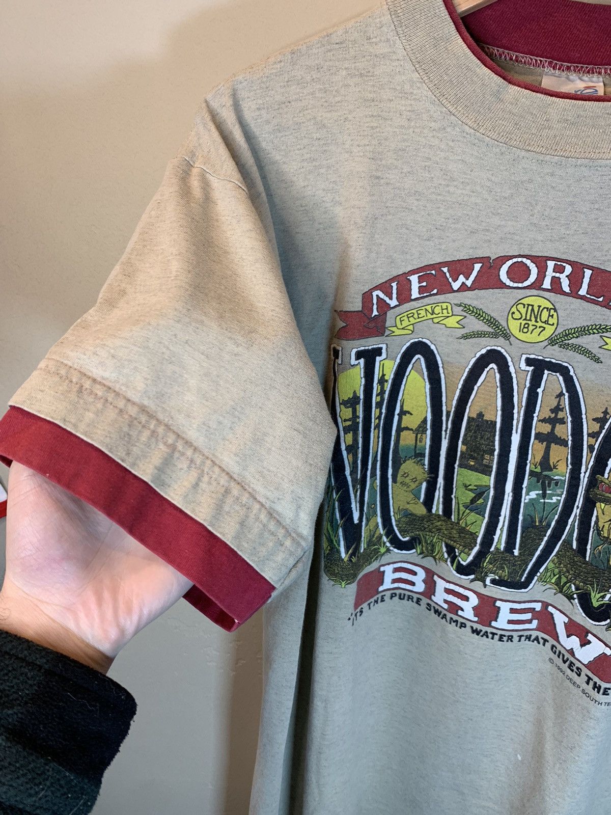Vintage RARE* Vintage 1992 Voodoo Brew New Orleans Swamp Layer Shirt Size US L / EU 52-54 / 3 - 6 Thumbnail