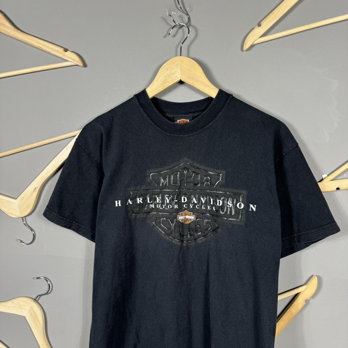 Vintage Vintage 90s Harley Davidson Motorcycle GNV T-shirt Size US M / EU 48-50 / 2 - 4 Thumbnail