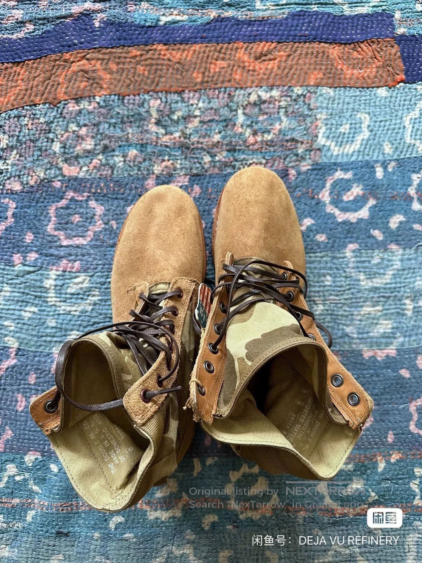 RRL Ralph Lauren rrl camouflage patchwork ankle boots. Size US 9 / EU 42 - 5 Thumbnail
