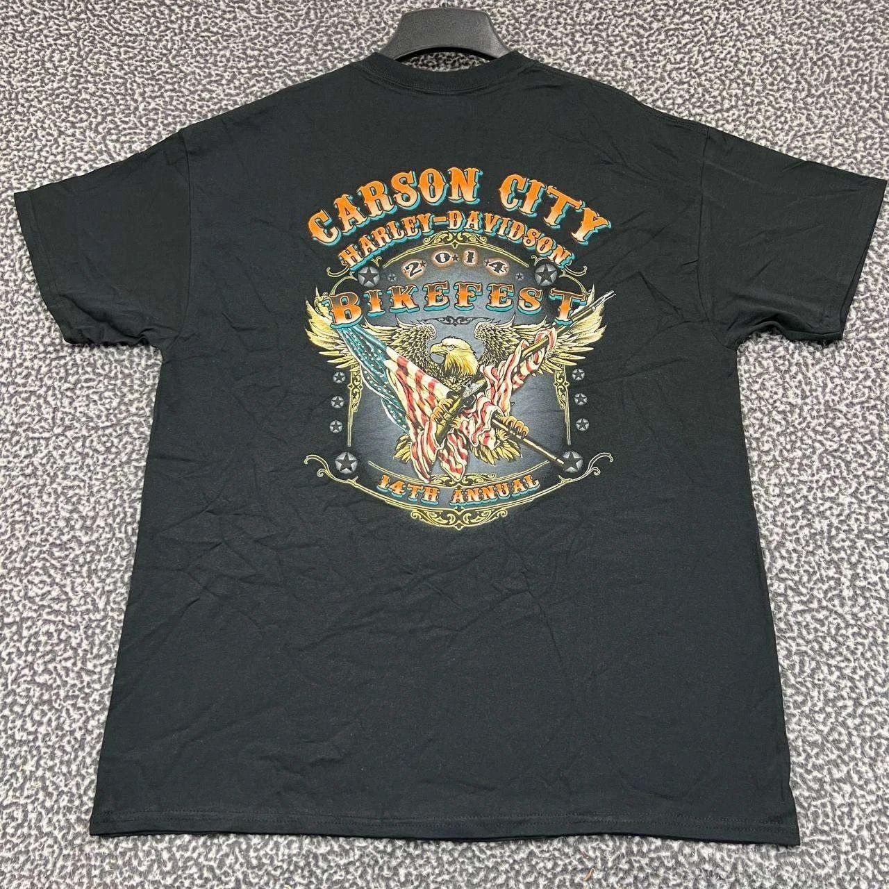 Gildan Vintage Harley Davidson Bike Fest Shirt Men XL Short Sleeve Size US XL / EU 56 / 4 - 1 Thumbnail