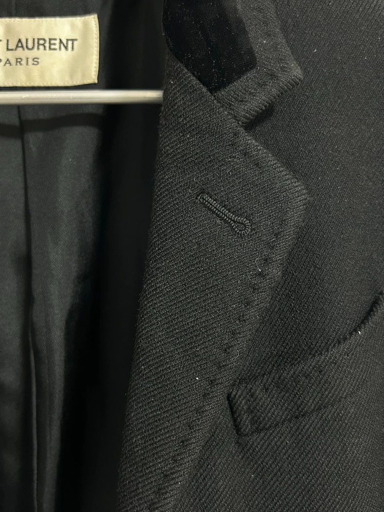 Saint Laurent Paris Saint Laurent Velvet Collar Wool Coat-2505 Size US M / EU 48-50 / 2 - 4 Thumbnail