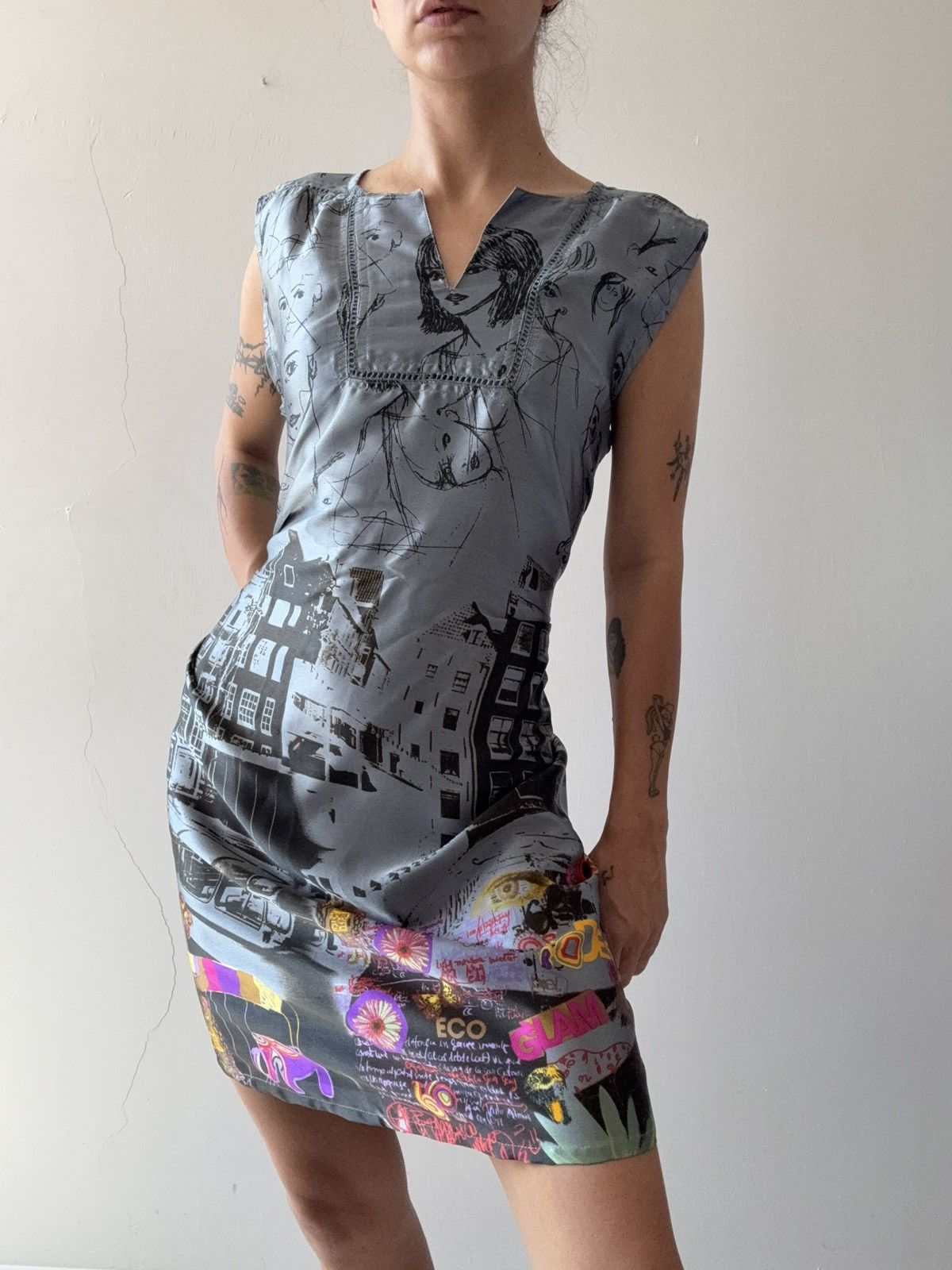 Desigual Desigual dress Size L / US 10 / IT 46 - 2 Thumbnail