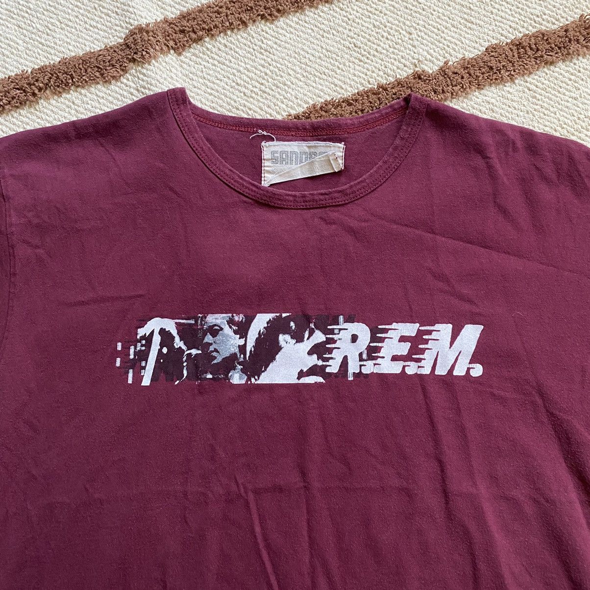 Band Tees R.E.M. BAND Y2K FACES PRINT SANDBAG T SHIRT Size US M / EU 48-50 / 2 - 2 Thumbnail