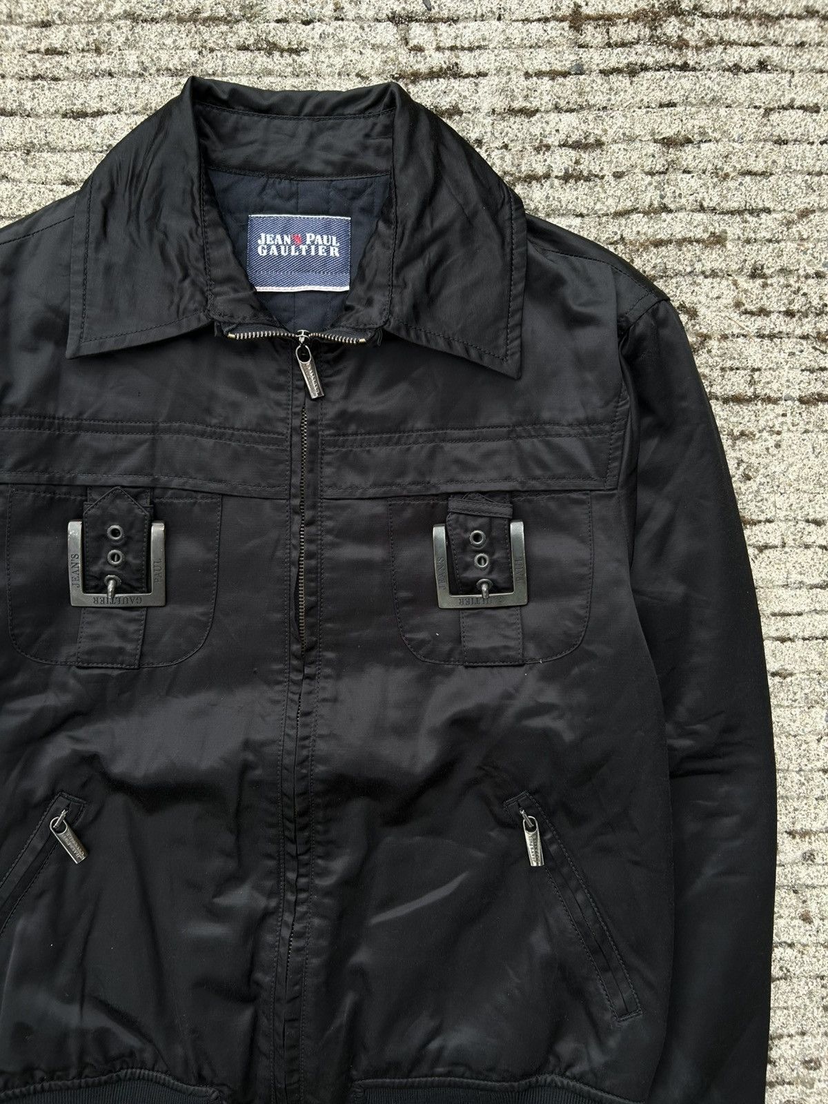 Jean Paul Gaultier Y2K Jean Paul Gaultier Runway Nylon Motorcycle Biker Jacket Size L / US 10 / IT 46 - 7 Thumbnail