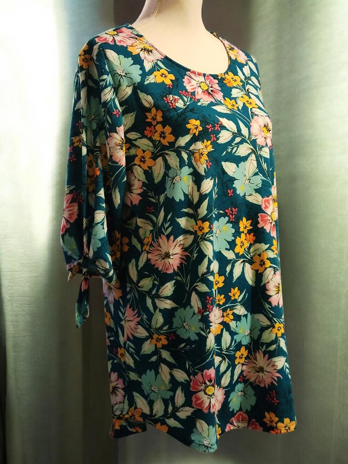 Loop & Weft West Loop XL Floral Print Tunic Top Size XL / US 12-14 / IT 48-50 - 3 Thumbnail