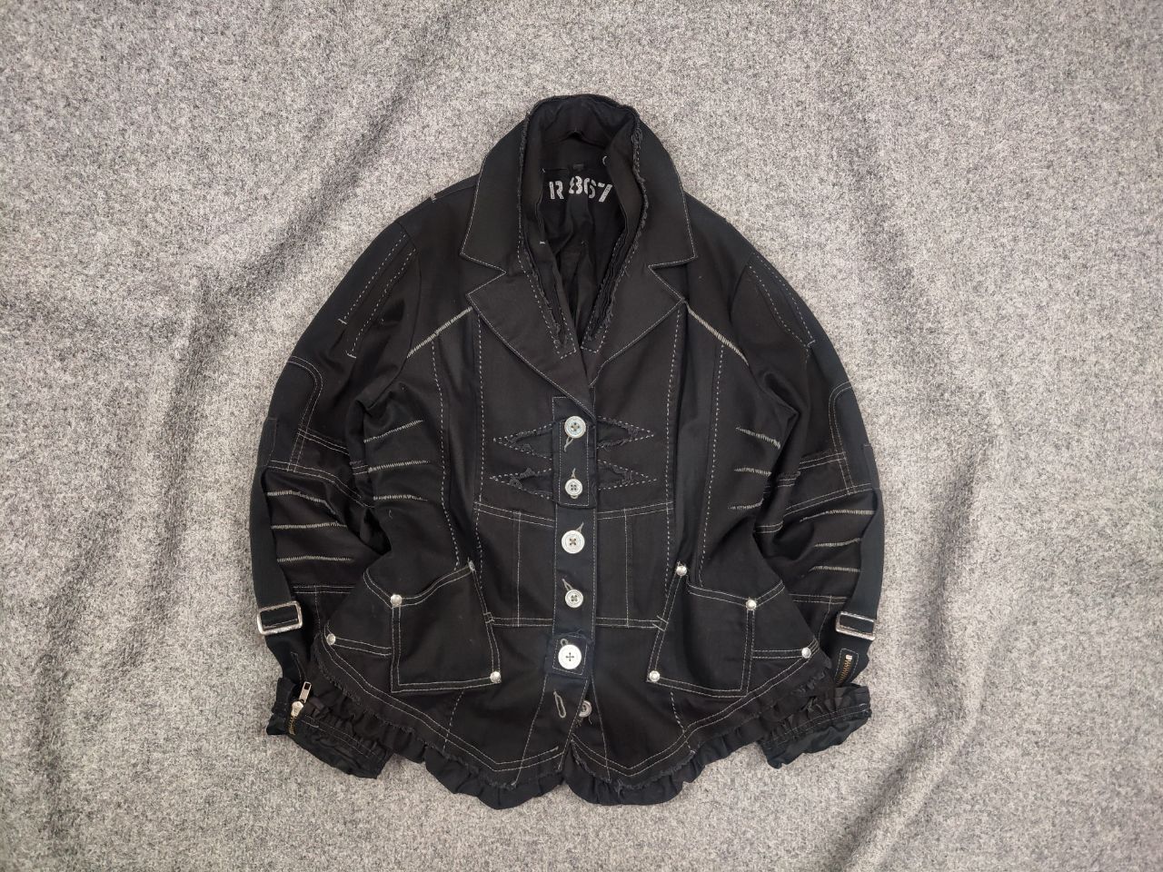 If Six Was Nine Vtg R867 Japan if six was nine Style Asymmetrical Jacket Size M / US 6-8 / IT 42-44 - 1 Thumbnail