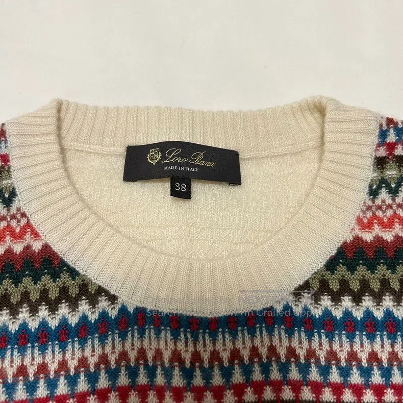 Loro Piana LORO PIANA Cashmere Knit Short Sleeve Size XS / US 0-2 / IT 36-38 - 2 Thumbnail