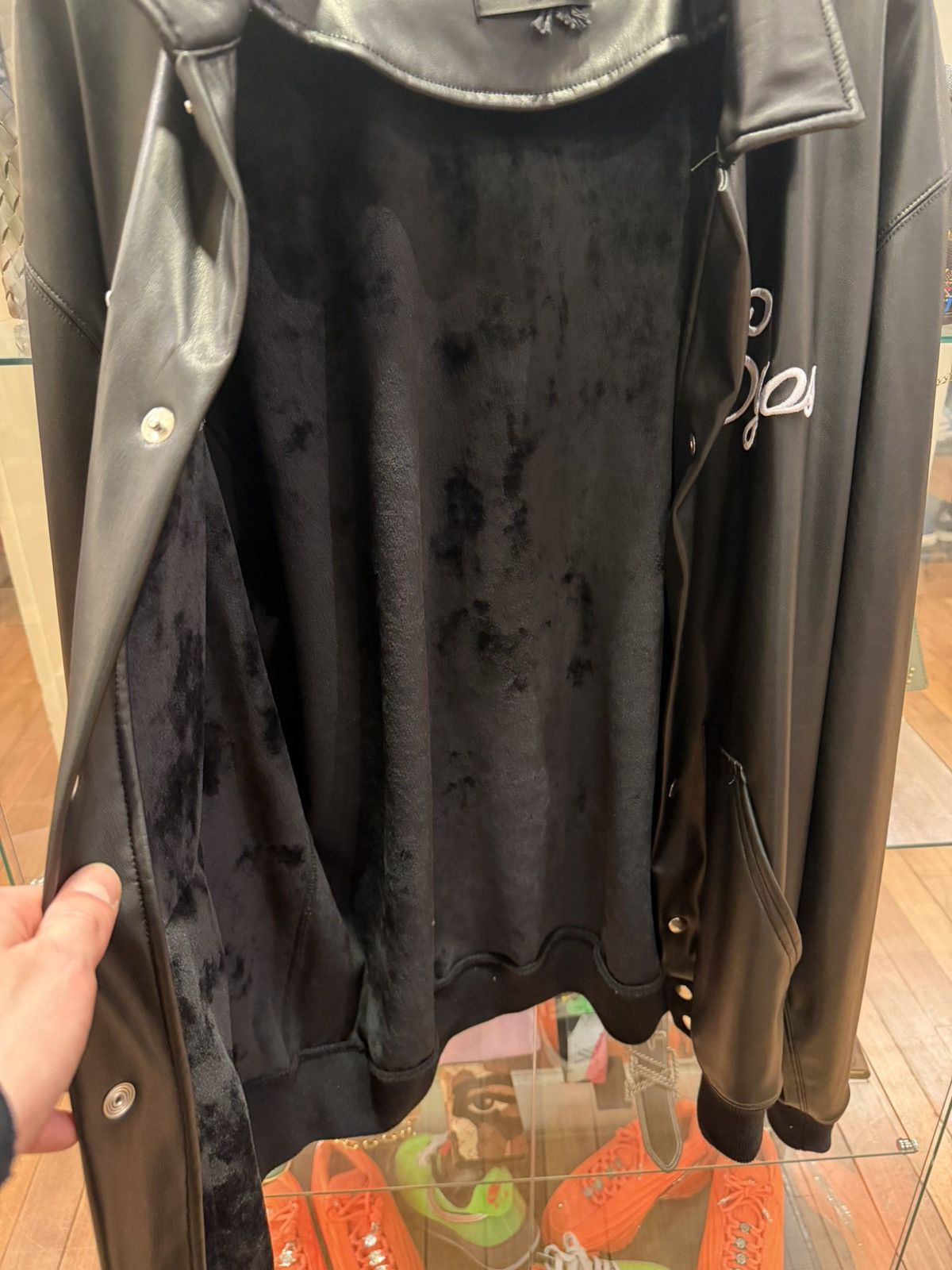 Rta RtA ‘Dead Egos’ Leather Track Jacket - Black Size US XL / EU 56 / 4 - 4 Thumbnail