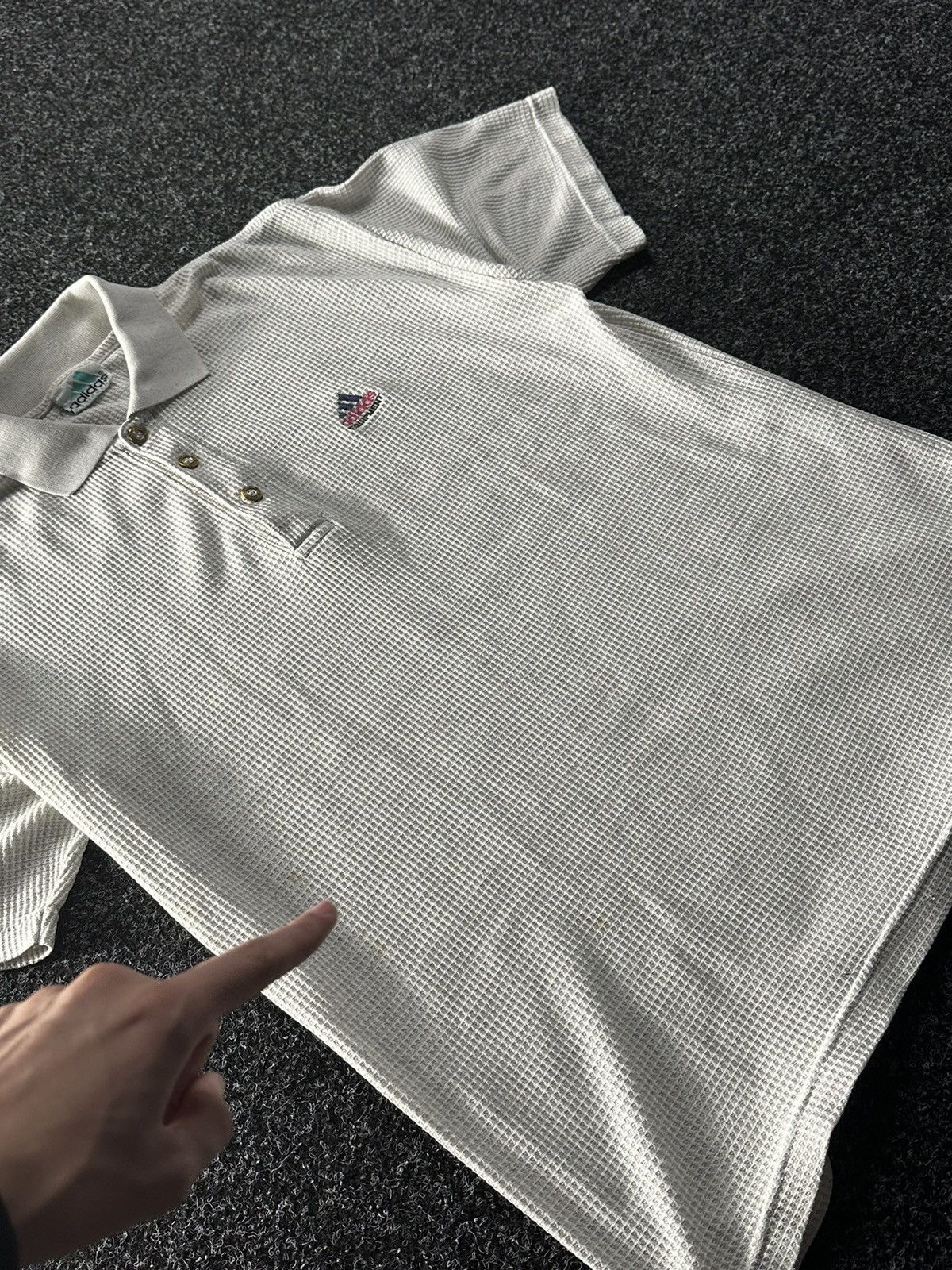 Adidas × Vintage VINTAGE 90s ADIDAS EQUIPMENT POLO WITH LOGO LIKE WEST GERMAN Size US XL / EU 56 / 4 - 7 Thumbnail