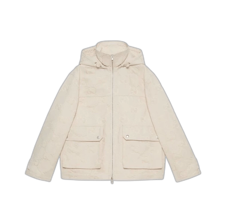 Gucci Gucci Beige Double G Zipper Jacket Size US L / EU 52-54 / 3 - 1 Thumbnail