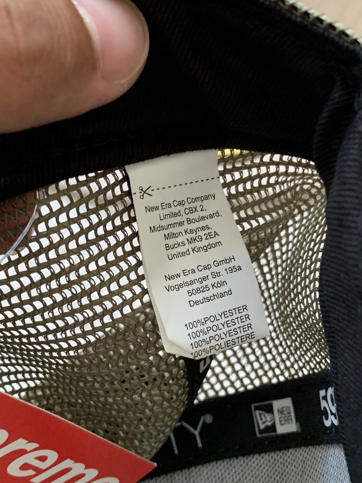 New Era × Supreme Supreme X New Era Box Logo Mesh SS23 Size 28 - 7 Thumbnail