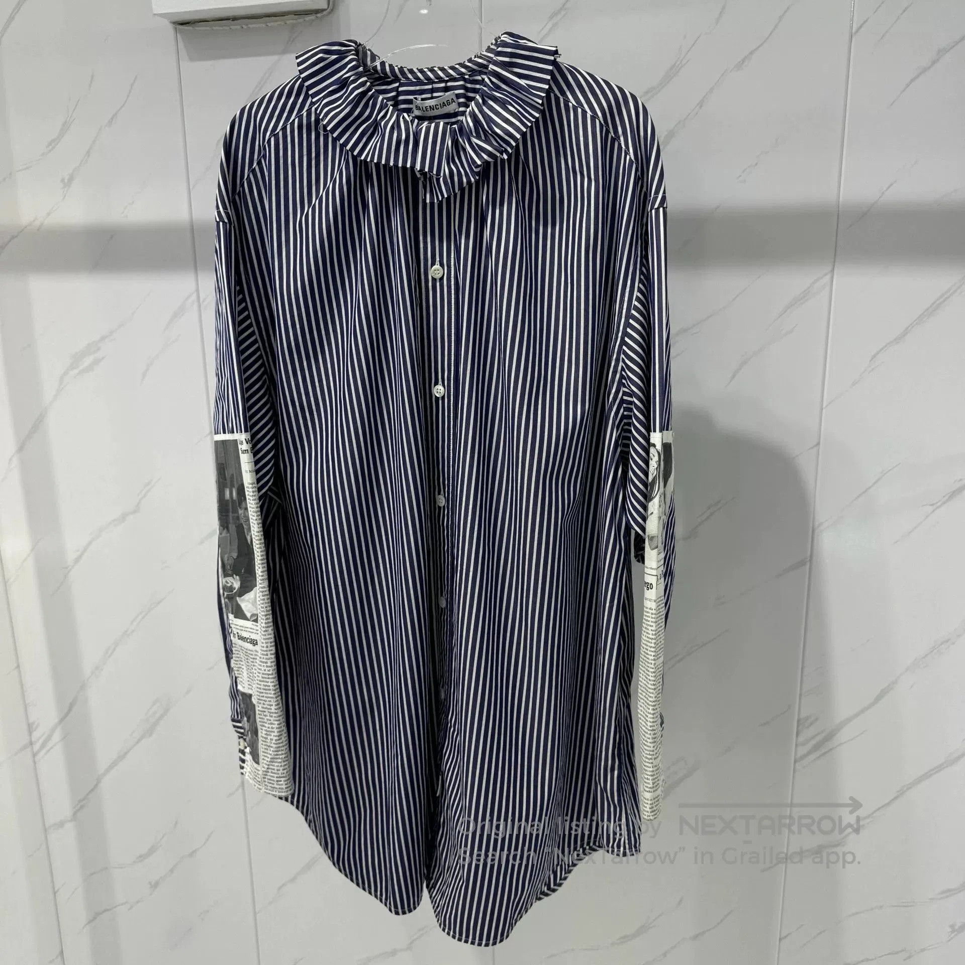Balenciaga Newspaper Shirt | Grailed