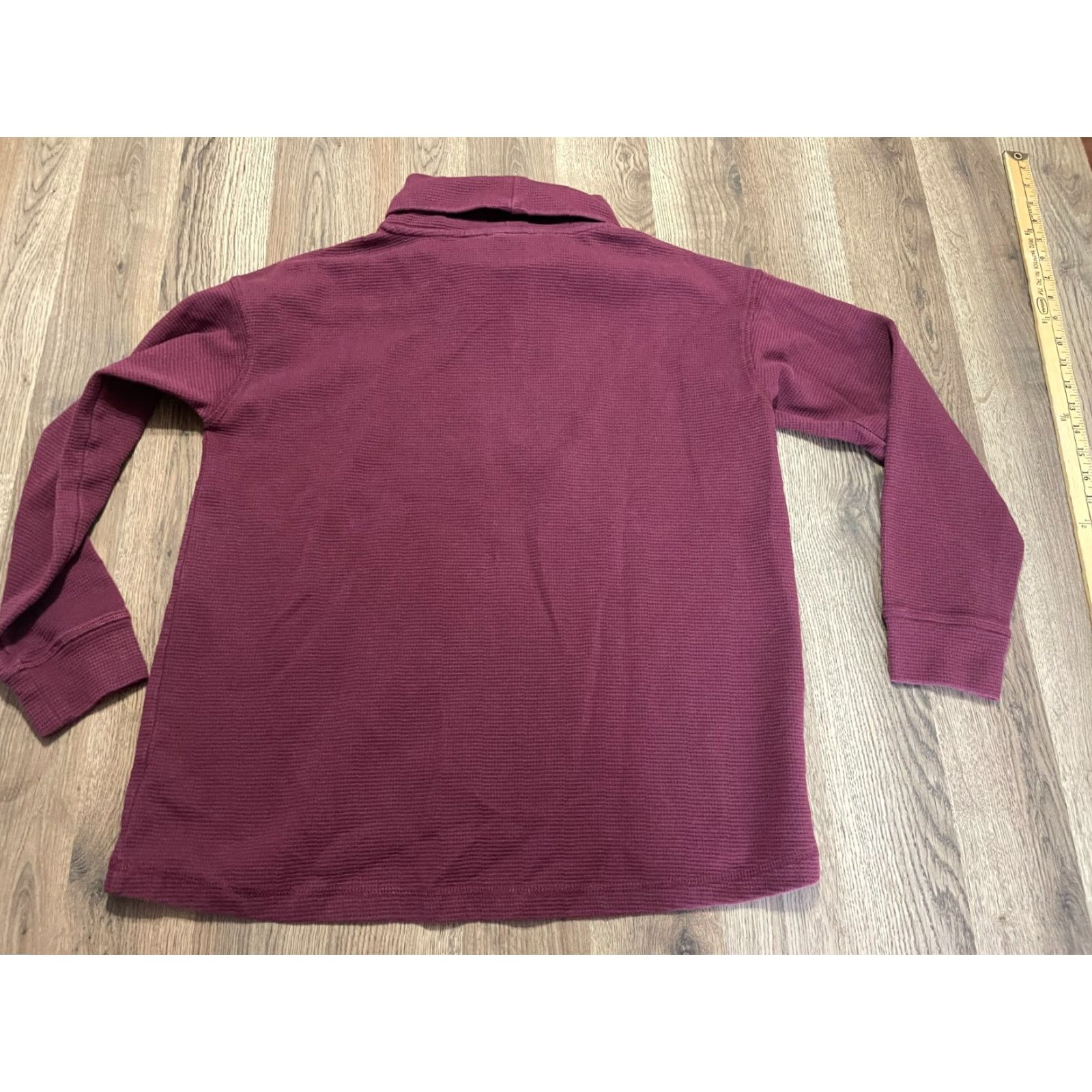 Lands' End Lands' End Sweater, Women's Large, Red Maroon, Turtleneck, Pullover, Regular Fit, Casual, Knit, – Mens? Size L / US 10 / IT 46 - 2 Thumbnail