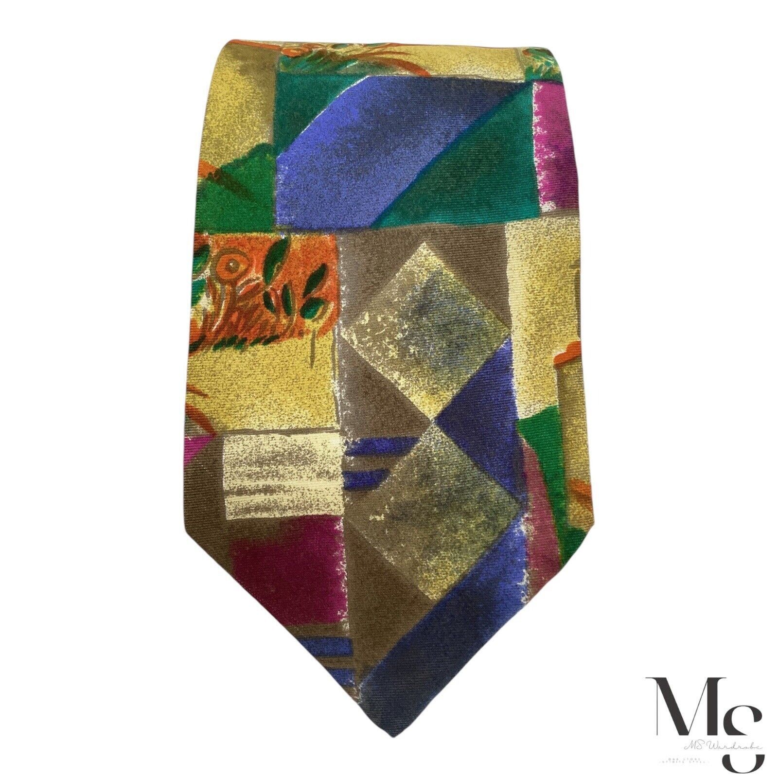Other NARAIDE Multicolor Art Print Luxury Silk Tie Made In Italy W Size ONE SIZE - 4 Thumbnail