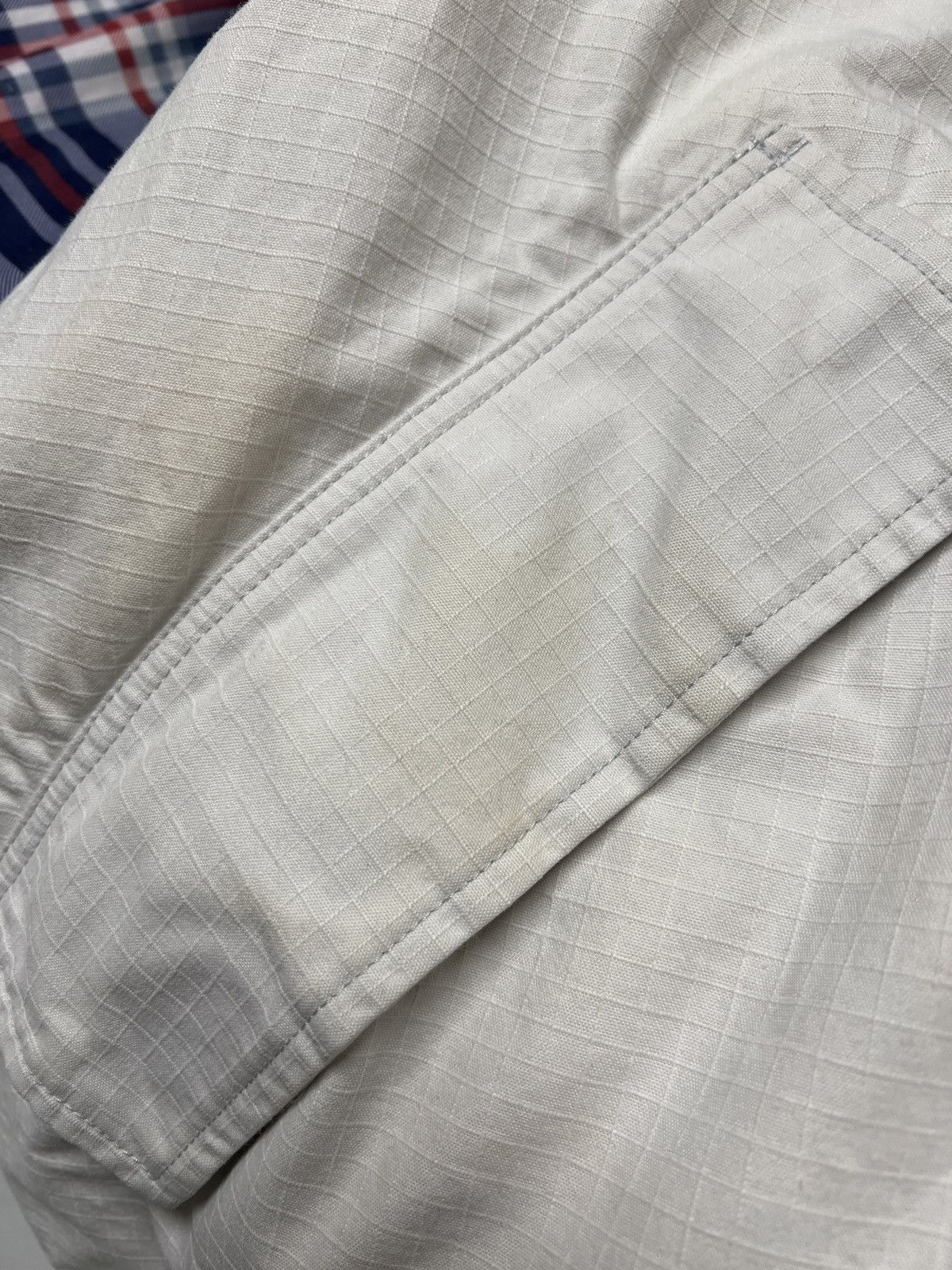 Acne Studios Acne Studios White Funnel Neck Jacket Size US L / EU 52-54 / 3 - 5 Thumbnail