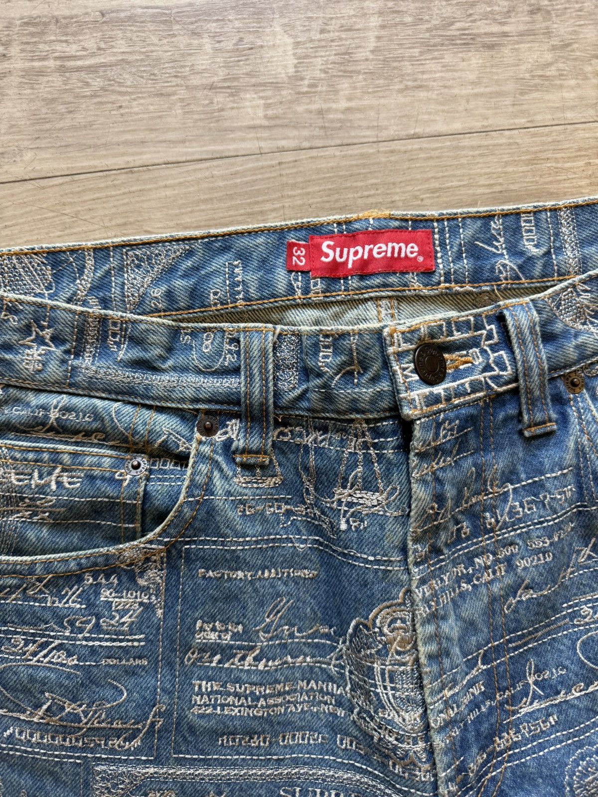 Supreme Supreme embroidered checks denim size 32 Size US 32 / EU 48 - 3 Thumbnail