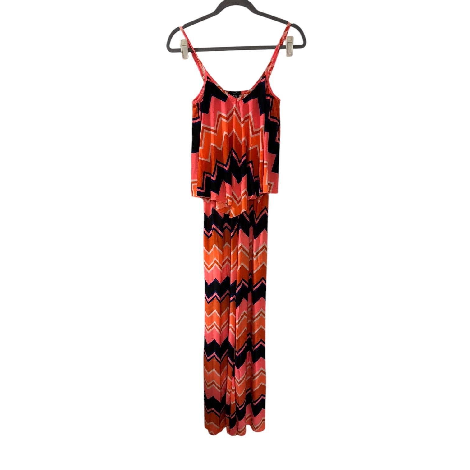 rue21 Rue 21 Brightly Colored Retro Ruffled Women’s Jumper Small Size 28" / US 6 / IT 42 - 1 Thumbnail