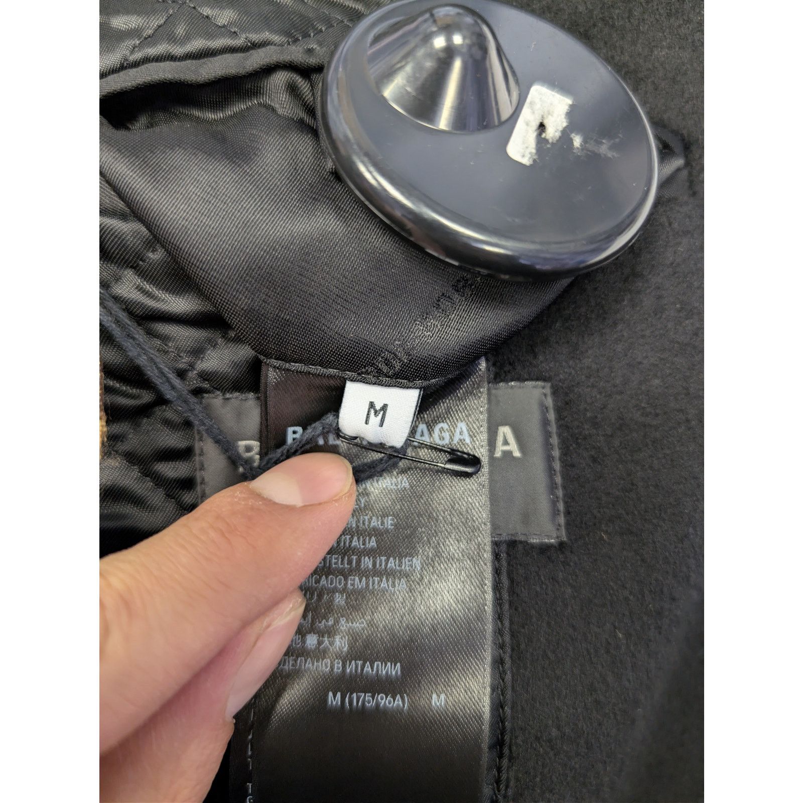 Balenciaga o1rshd1 Zipper Jacket in Black Size US M / EU 48-50 / 2 - 17 Thumbnail
