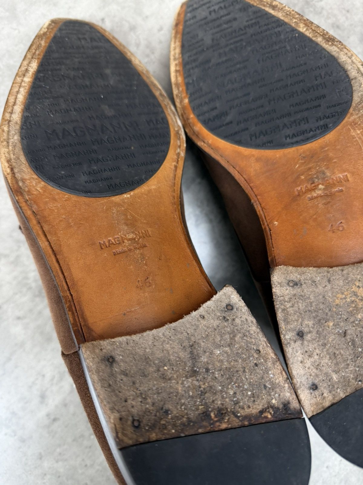 Magnanni Magnanni Double Monk Strap Ankle Boots Brown Suede Leather Size US 13 / EU 46 - 12 Thumbnail