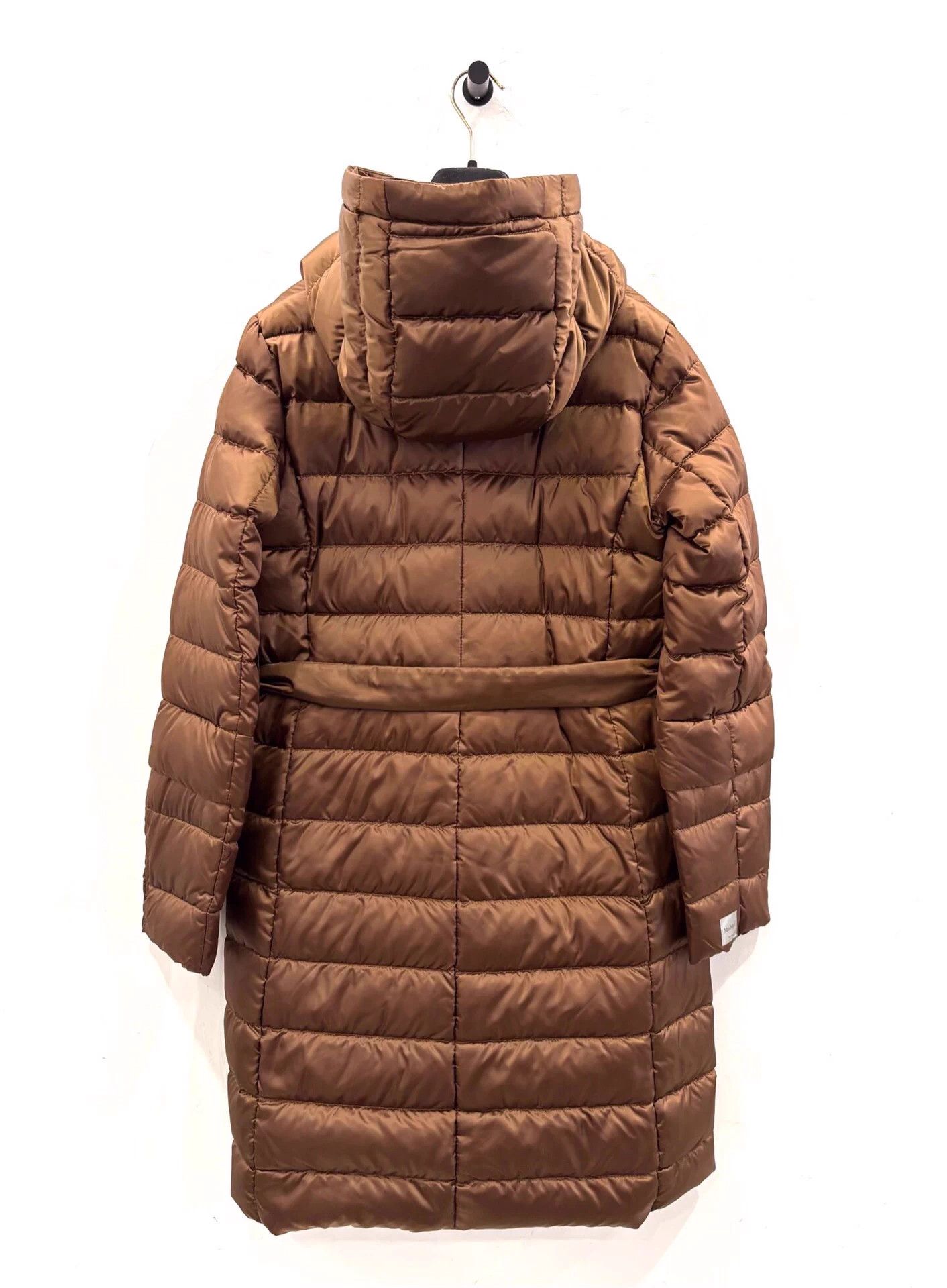 Max Mara MaxMara women's brown irregular tie down coat Size S / US 4 / IT 40 - 2 Thumbnail