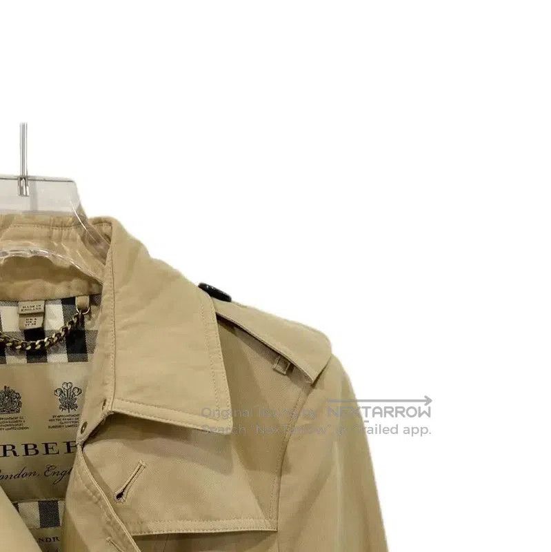 Burberry Burberry Women's Khaki Cotton Trench Coat XS. Size XS / US 0-2 / IT 36-38 - 4 Thumbnail