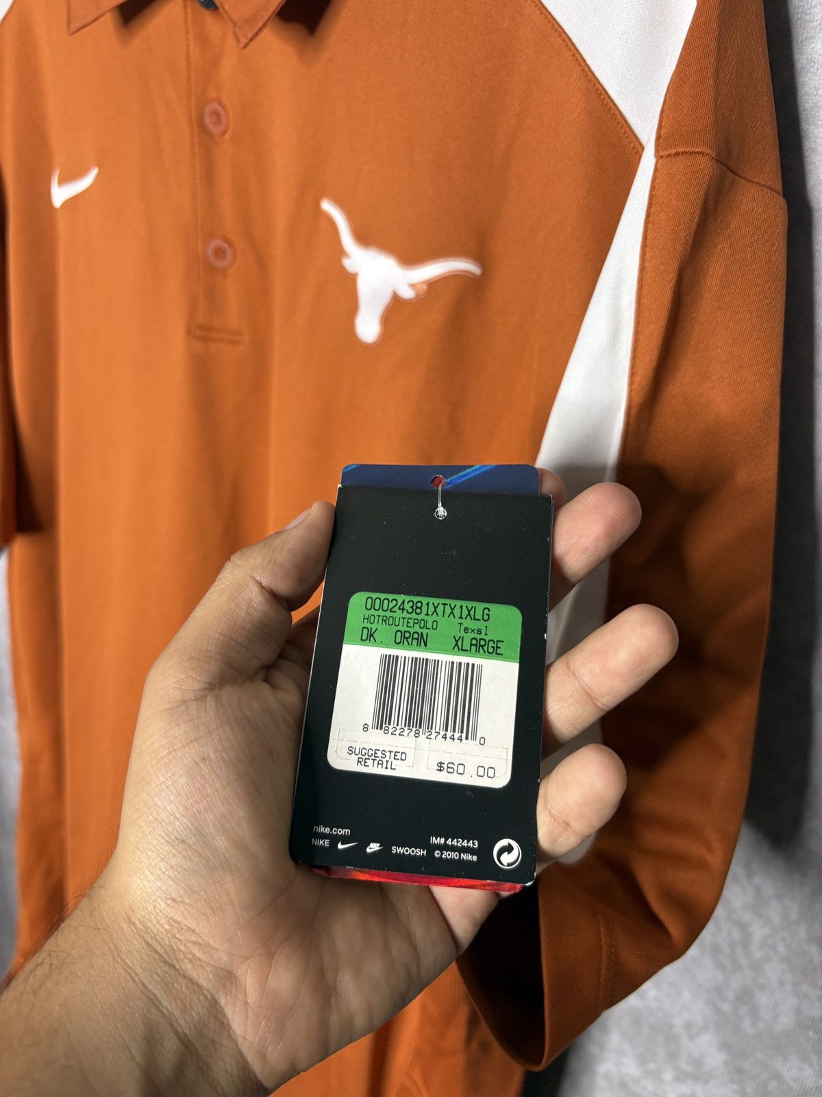 Nike University Of Texas Polo Shirt Size US XL / EU 56 / 4 - 2 Thumbnail