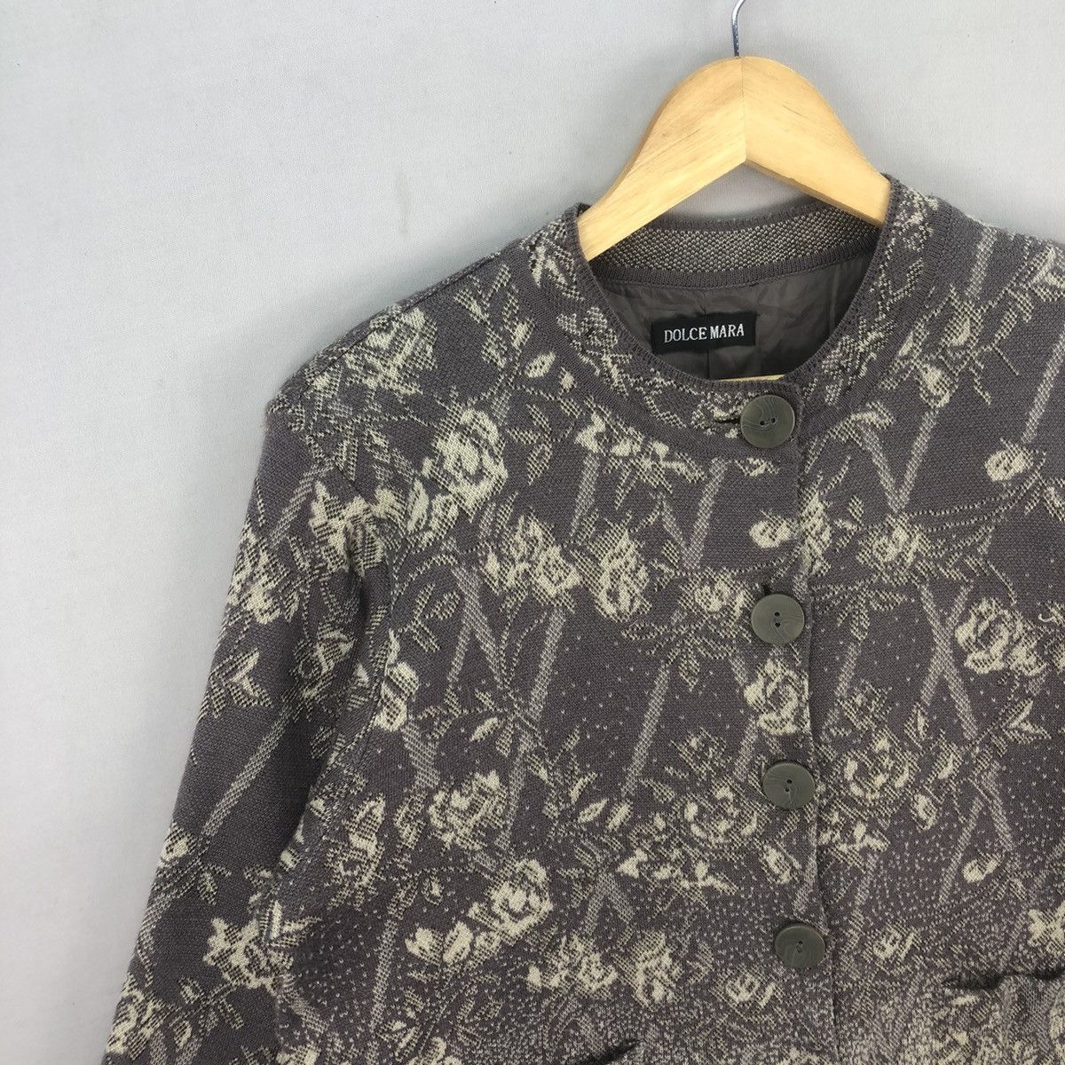 Japanese Brand Dolce Mara Button Up Knit Cardigan Size S / US 4 / IT 40 - 2 Thumbnail