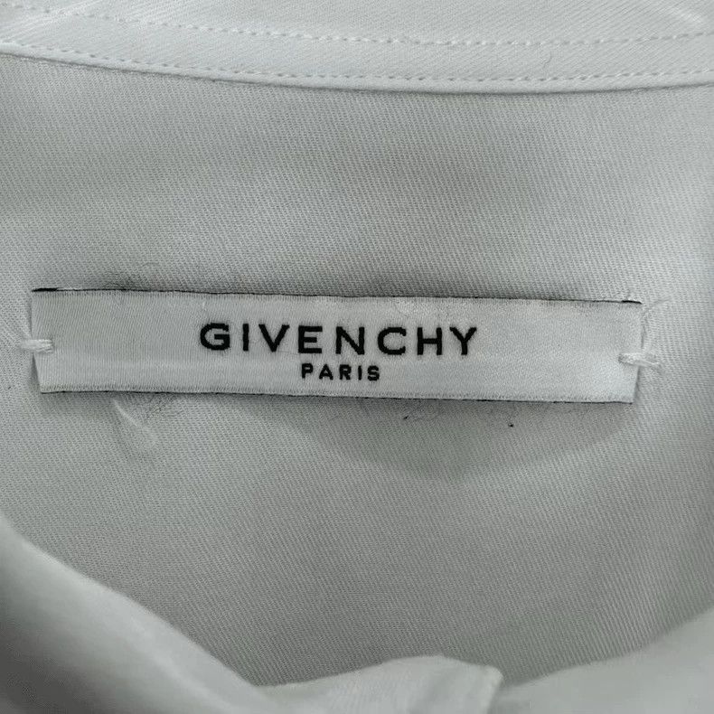Givenchy Givenchy Back Patch Letter Print White Shirt Size US M / EU 48-50 / 2 - 3 Thumbnail