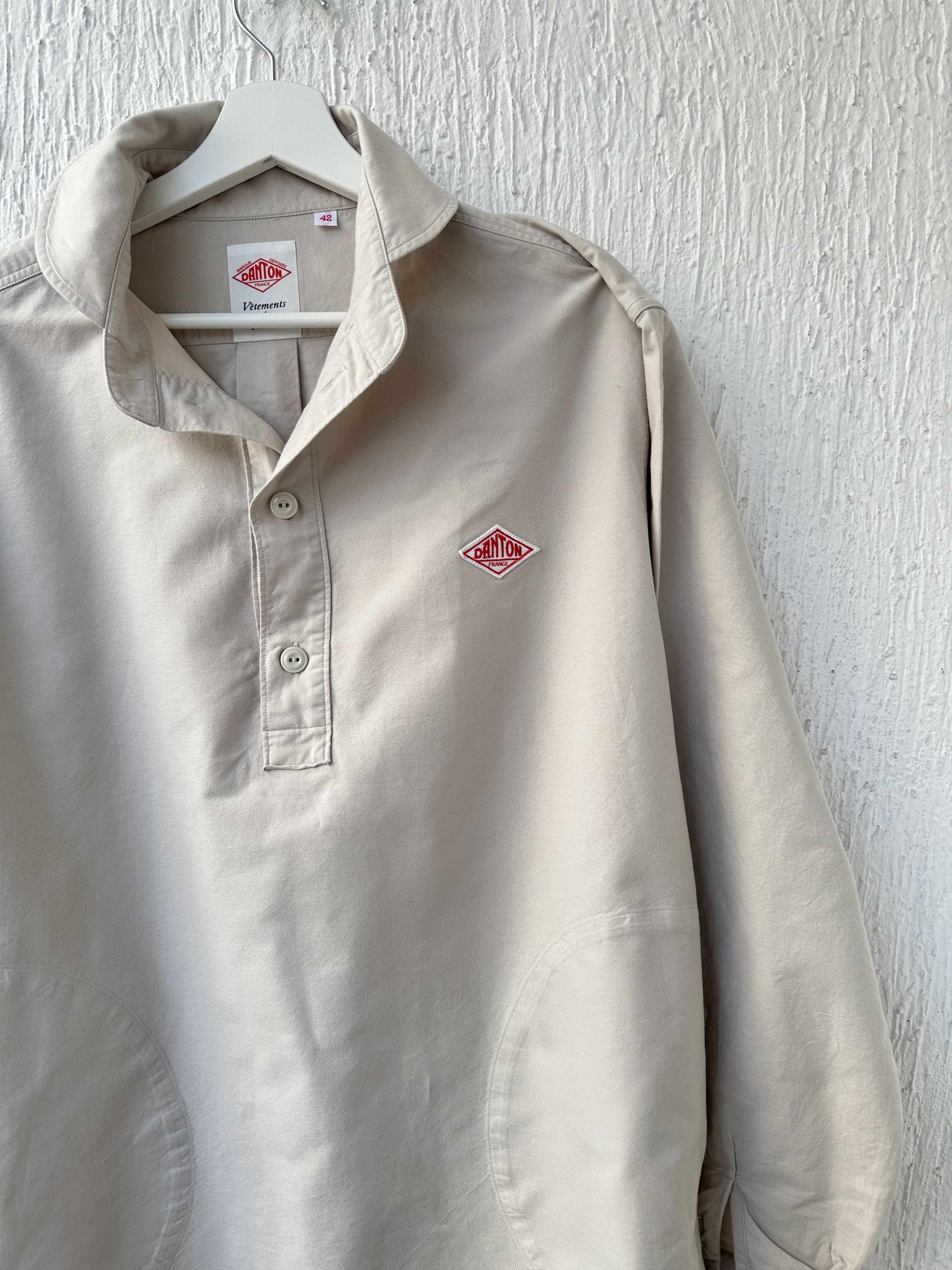 Danton ROUND COLLAR P.O SHIRT Size US XS / EU 42 / 0 - 2 Thumbnail
