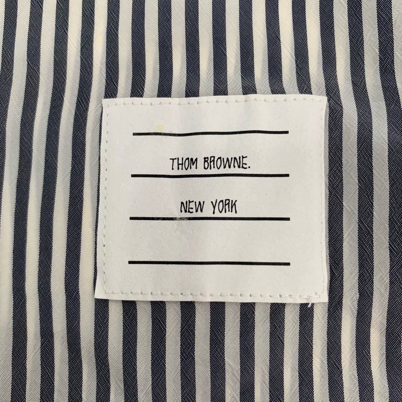 Thom Browne Thom Browne Gray and White Striped Bow-Detail Skirt (Size 38 Size 38" / US 16 / IT 52 - 5 Thumbnail