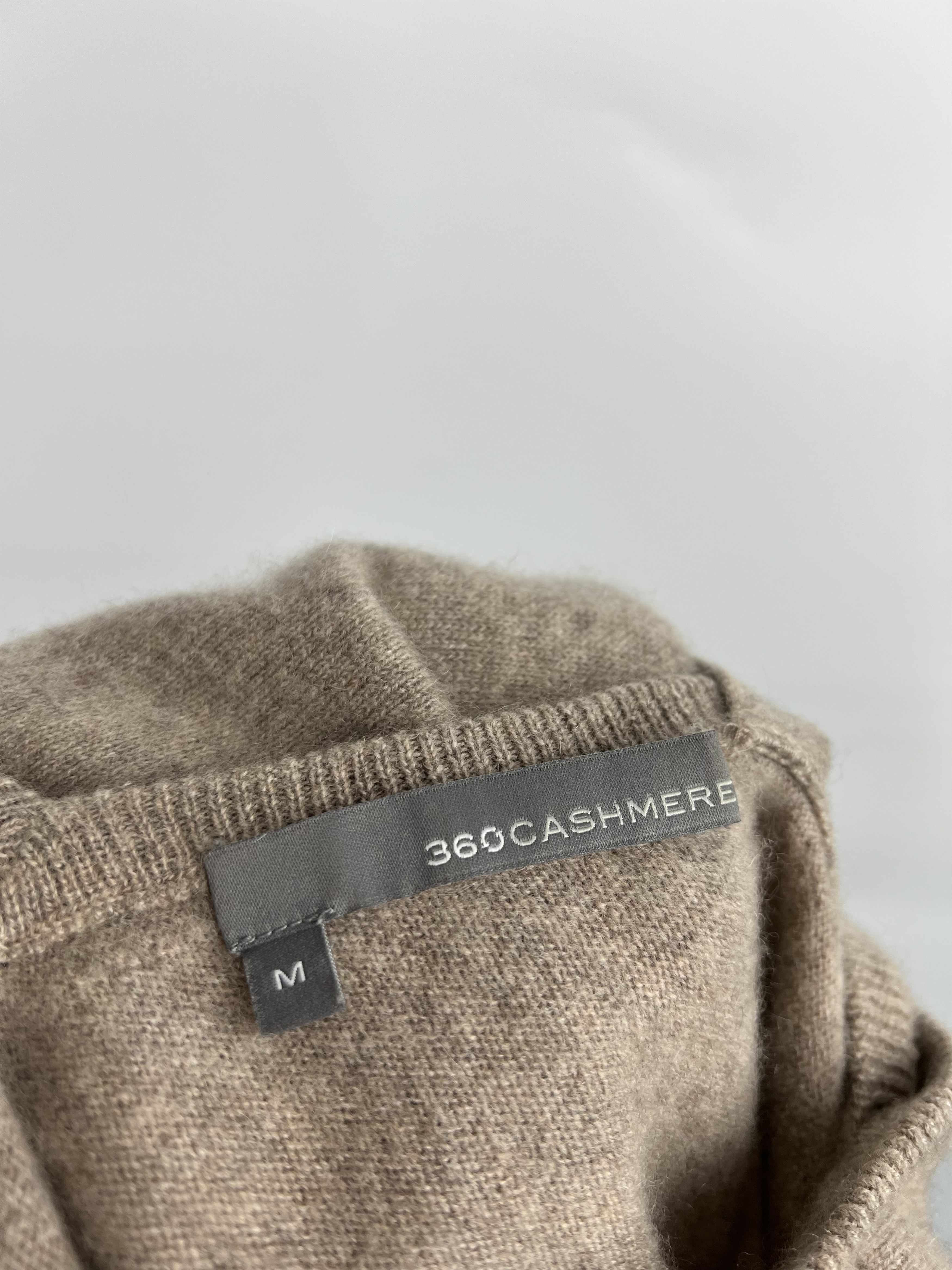 360Cashmere 360 Cashmere Women's Beige 100% Cashmere Long Sleeve Dress Size M / US 6-8 / IT 42-44 - 7 Thumbnail