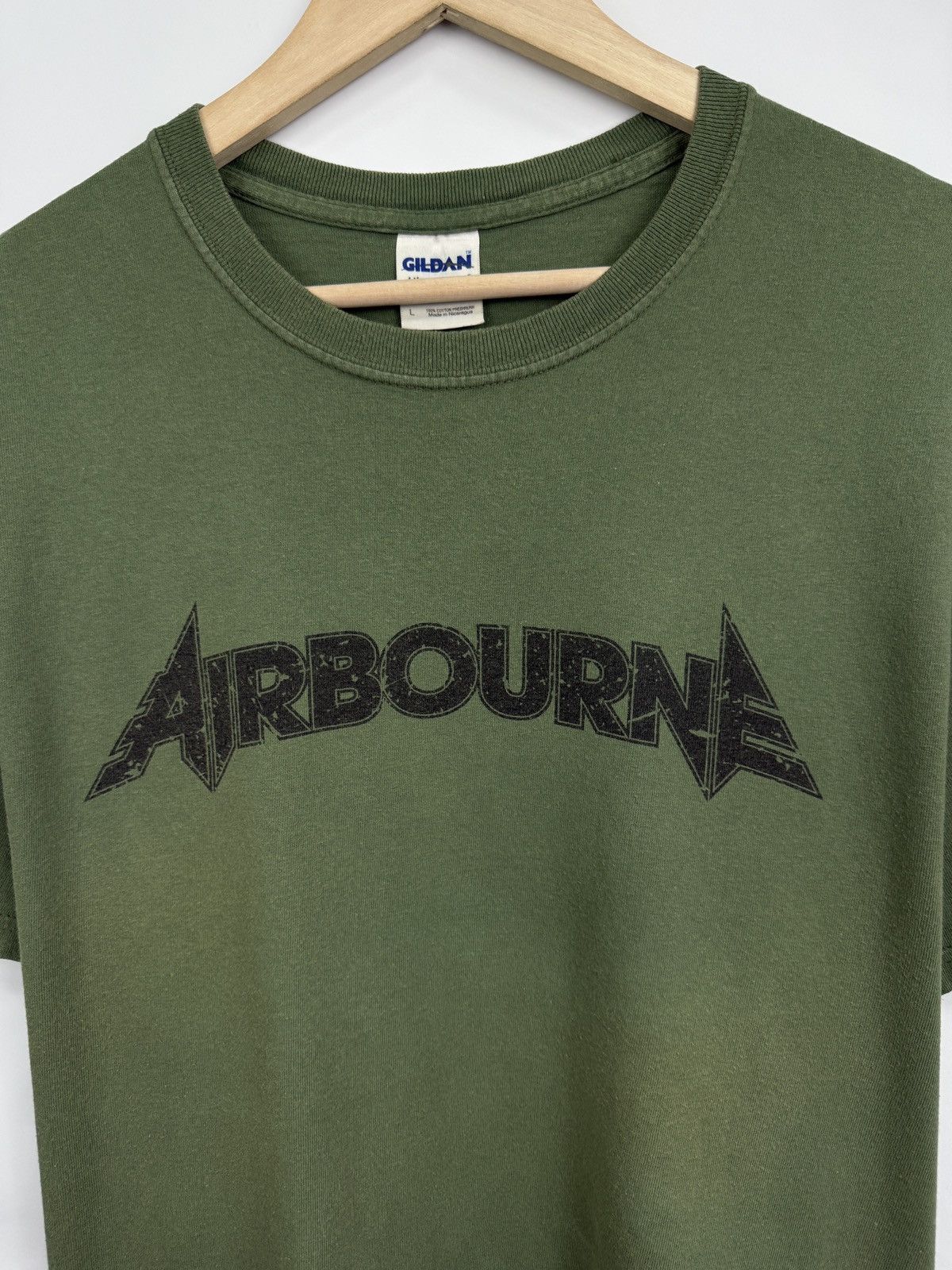 Gildan 🇦🇺 Vintage Y2K AIRBOURNE Stand Up For Rock Roll Hard Rock Size US L / EU 52-54 / 3 - 5 Thumbnail