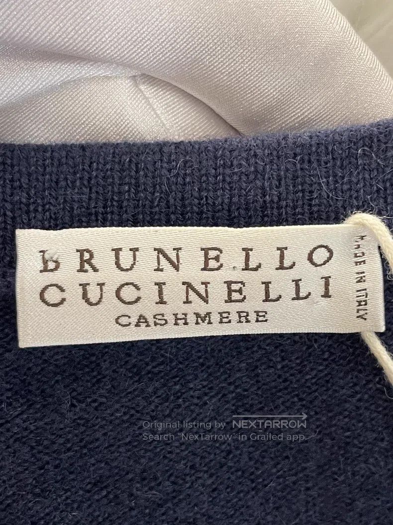Brunello Cucinelli Brunello Cucinelli Black Cashmere Sweater Size M / US 6-8 / IT 42-44 - 3 Thumbnail