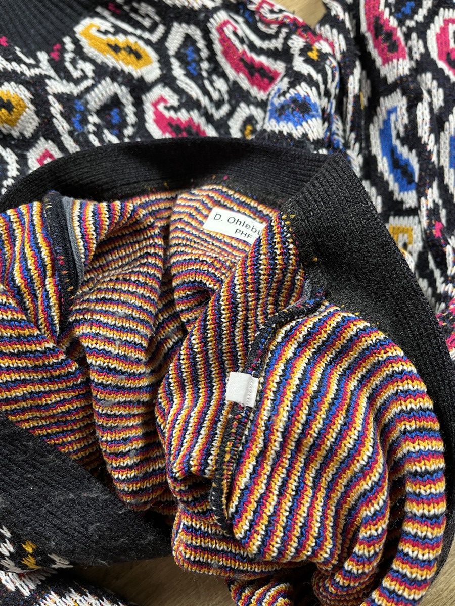 Japanese Brand × Vintage ➕ vintage 80s/90s bandana print wool cardigan Japanese style Size US M / EU 48-50 / 2 - 5 Thumbnail