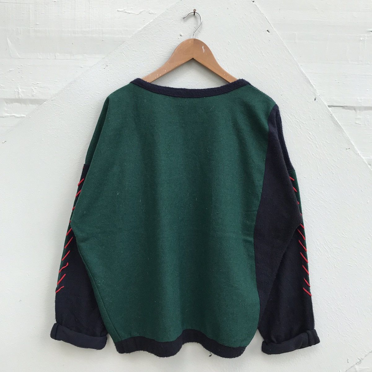 Handmade Handmade Patchwork Artsy Grunge Sweater Size XL / US 12-14 / IT 48-50 - 2 Thumbnail