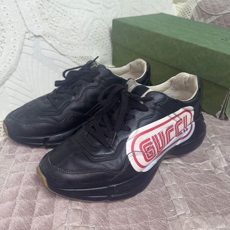 Gucci Gucci Rhyton Color-Block Casual Sneakers for Men 0079 Size US 9.5 / EU 42-43 - 1 Thumbnail