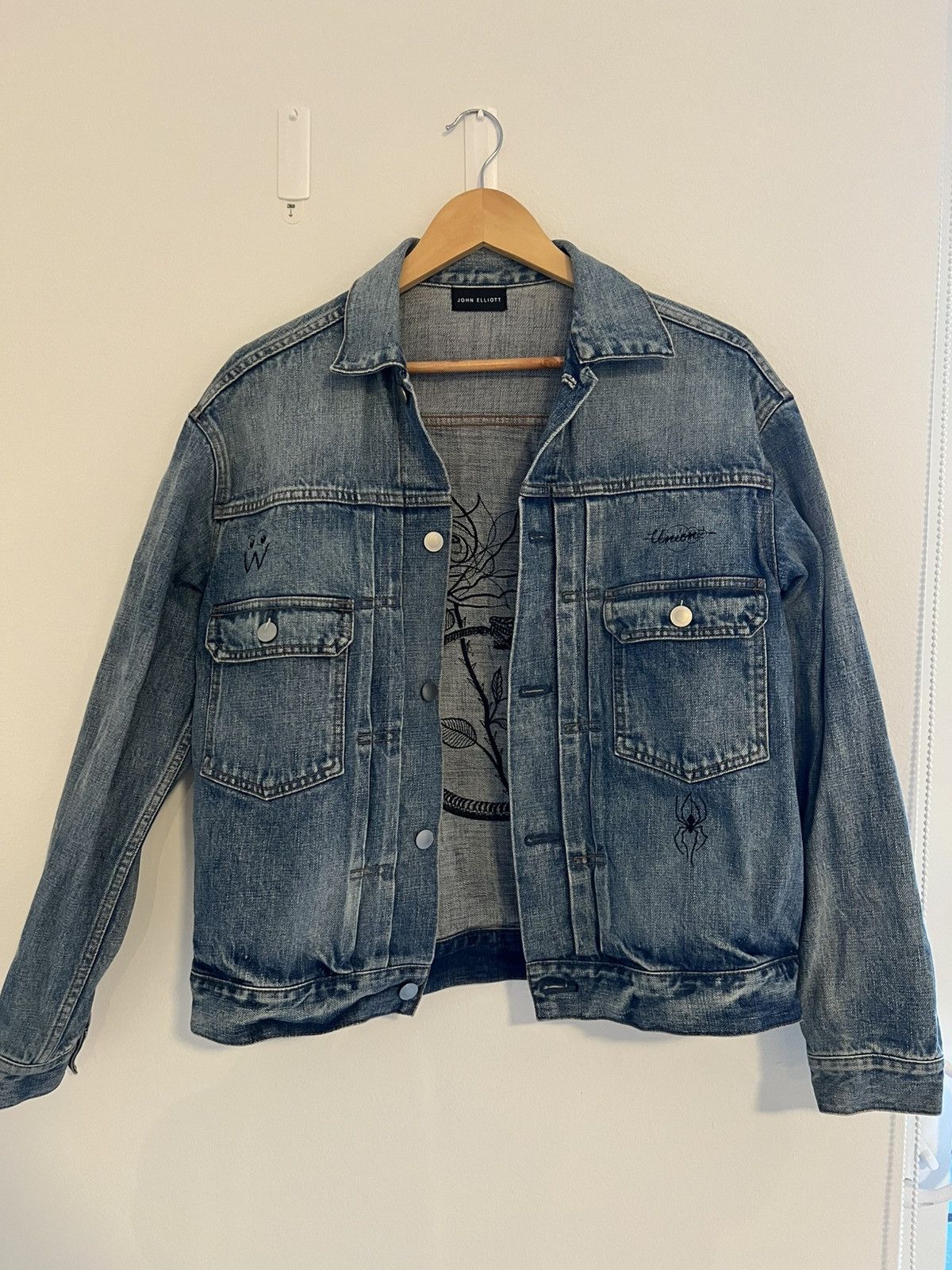 John Elliott John Elliott x Union LA x Dr Woo Denim Jacket Size US M / EU 48-50 / 2 - 1 Thumbnail