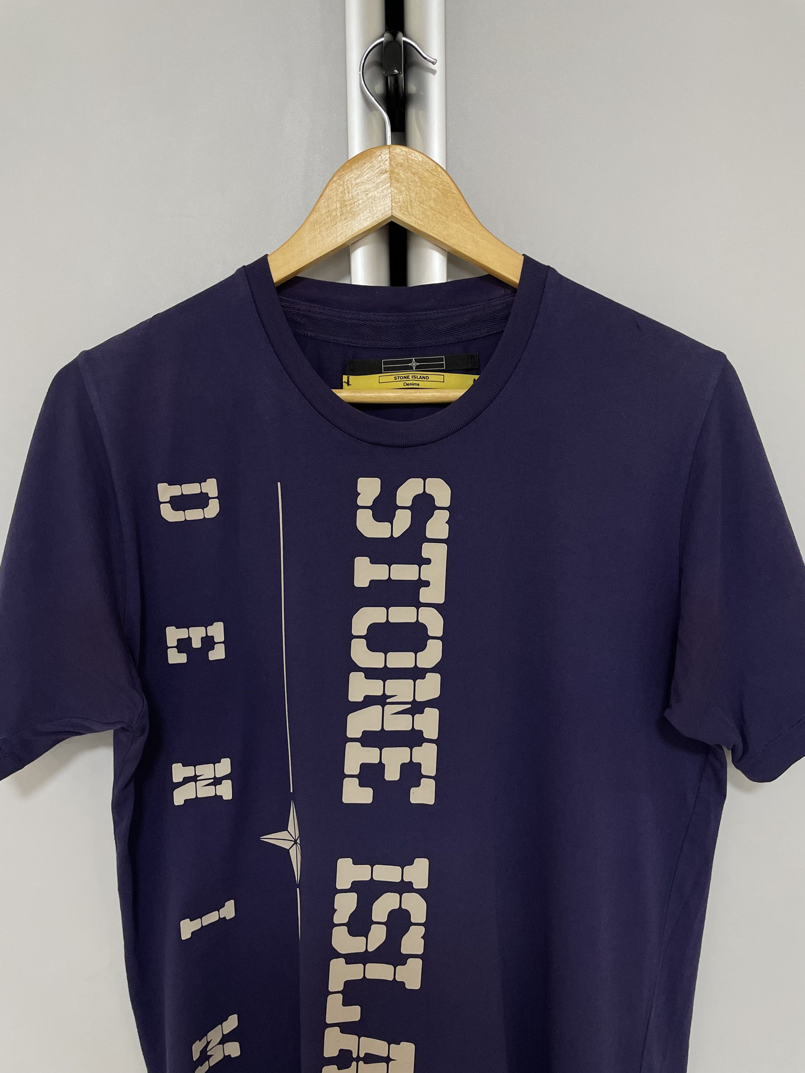 Stone Island STONE ISLAND Denims T-Shirt Tee Big Logo Vintage Streetwear Size US M / EU 48-50 / 2 - 12 Thumbnail