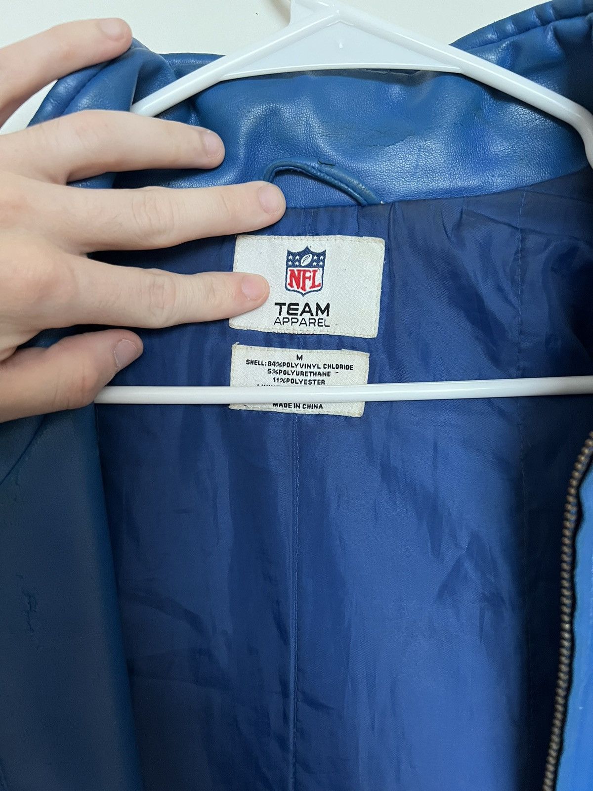 NFL × Vintage Insane Vintage 90s Indianapolis Colts Leather Jacket Size US M / EU 48-50 / 2 - 3 Thumbnail