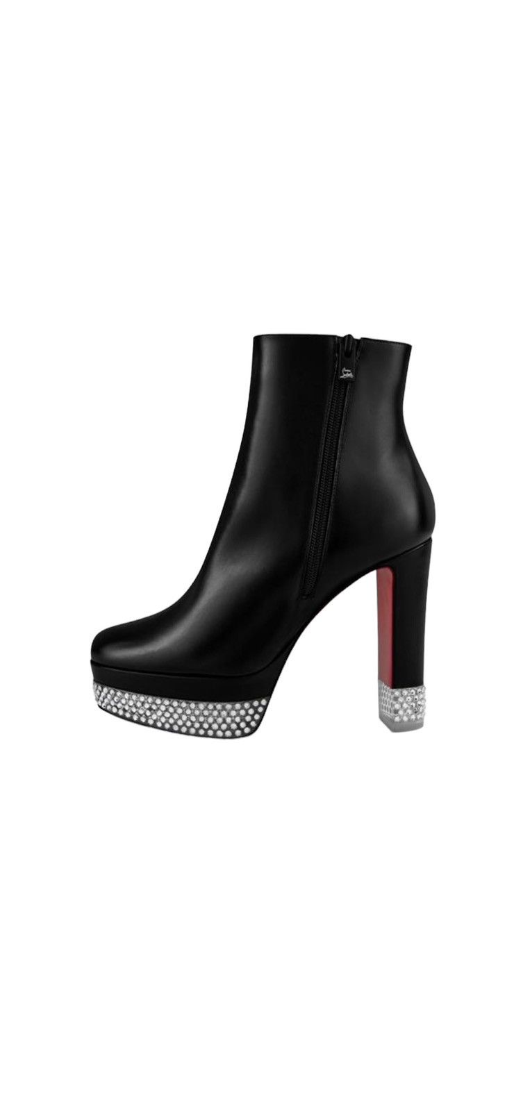 Christian Louboutin Christian Louboutin CASSANDRIBOOTY LEATHER ANKLE BOOTS Size US 6 / IT 36 - 2 Thumbnail