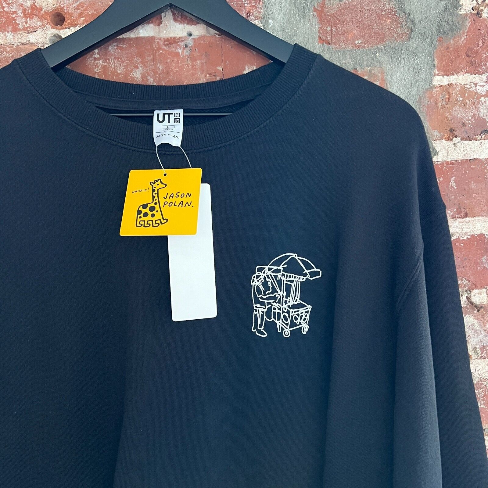 Uniqlo Uniqlo x Jason Polan Every Person NY Black Sweatshirt NWT L Size US L / EU 52-54 / 3 - 1 Thumbnail