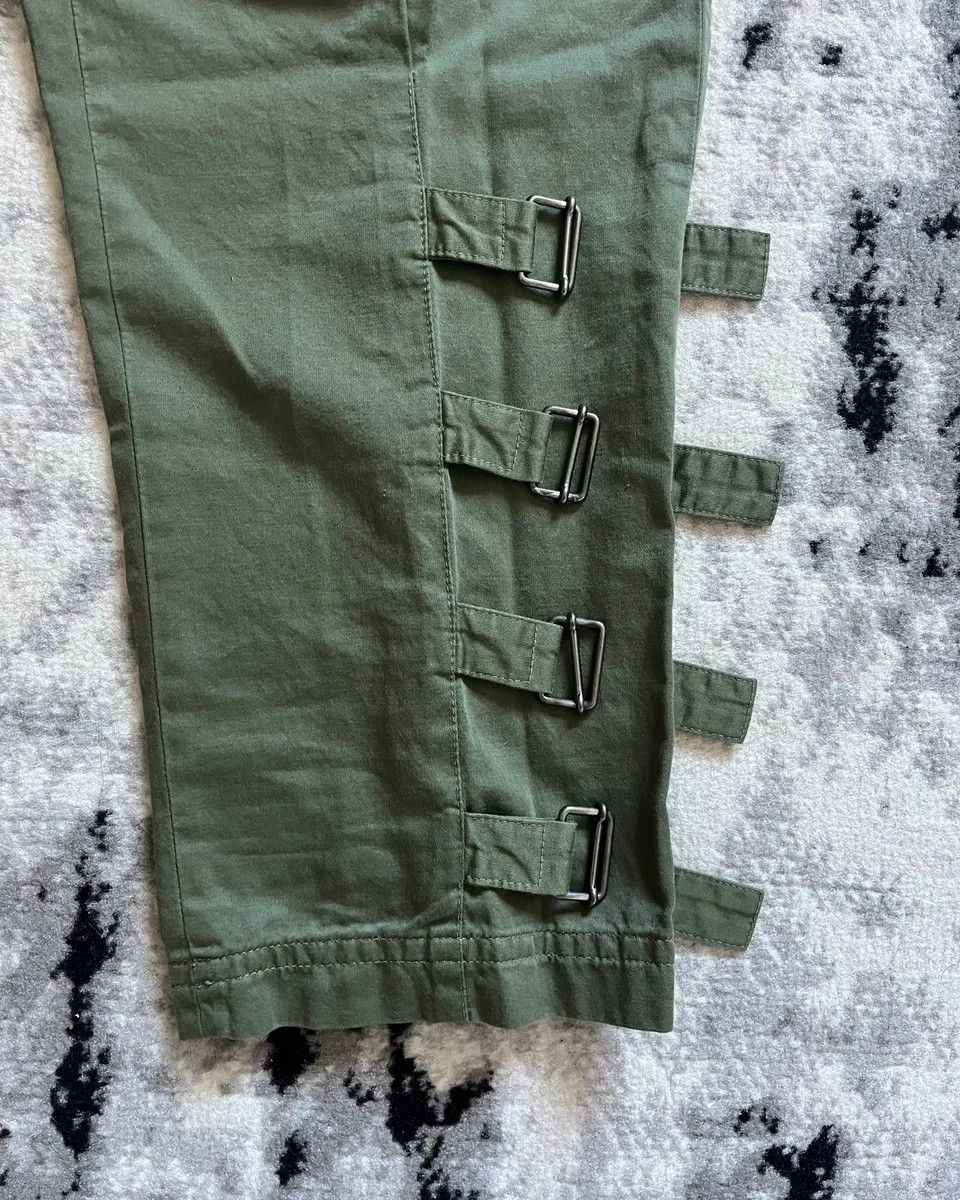 Dries Van Noten × Vintage AW2023 Dries Van Noten Olive Green Bondage Pants Size US 31 - 4 Thumbnail