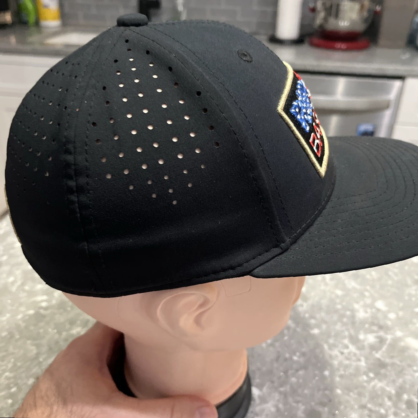 Vintage RIPKEN Baseball Hat XS Black Red White Blue Flag Patch Domeheadwear P3 XXX Size ONE SIZE - 4 Thumbnail