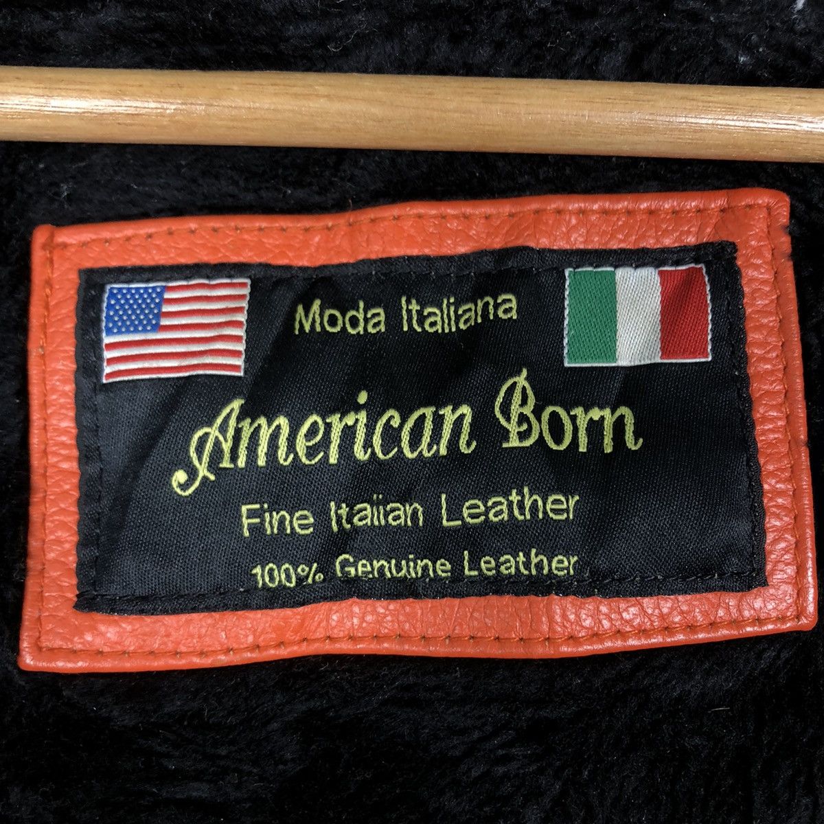 Japanese Brand 🔥Moda Italiana American Born Genuine Leather Biker Jacket Size US XXL / EU 58 / 5 - 18 Thumbnail