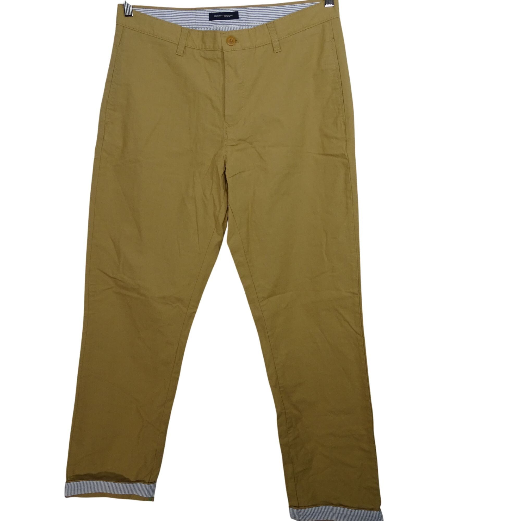 Tommy Hilfiger Tommy Hilfiger Khaki Chinos Pants Men Size 34 x 34 Cuffed Size US 34 / EU 50 - 1 Thumbnail