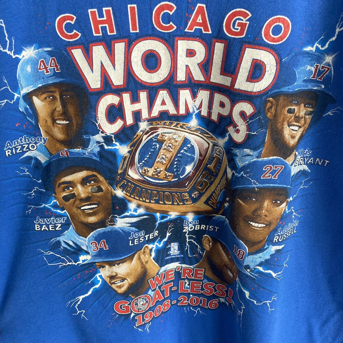MLB × Vintage Vintage Chicago World Champs Rap Tee Style Size US L / EU 52-54 / 3 - 2 Thumbnail