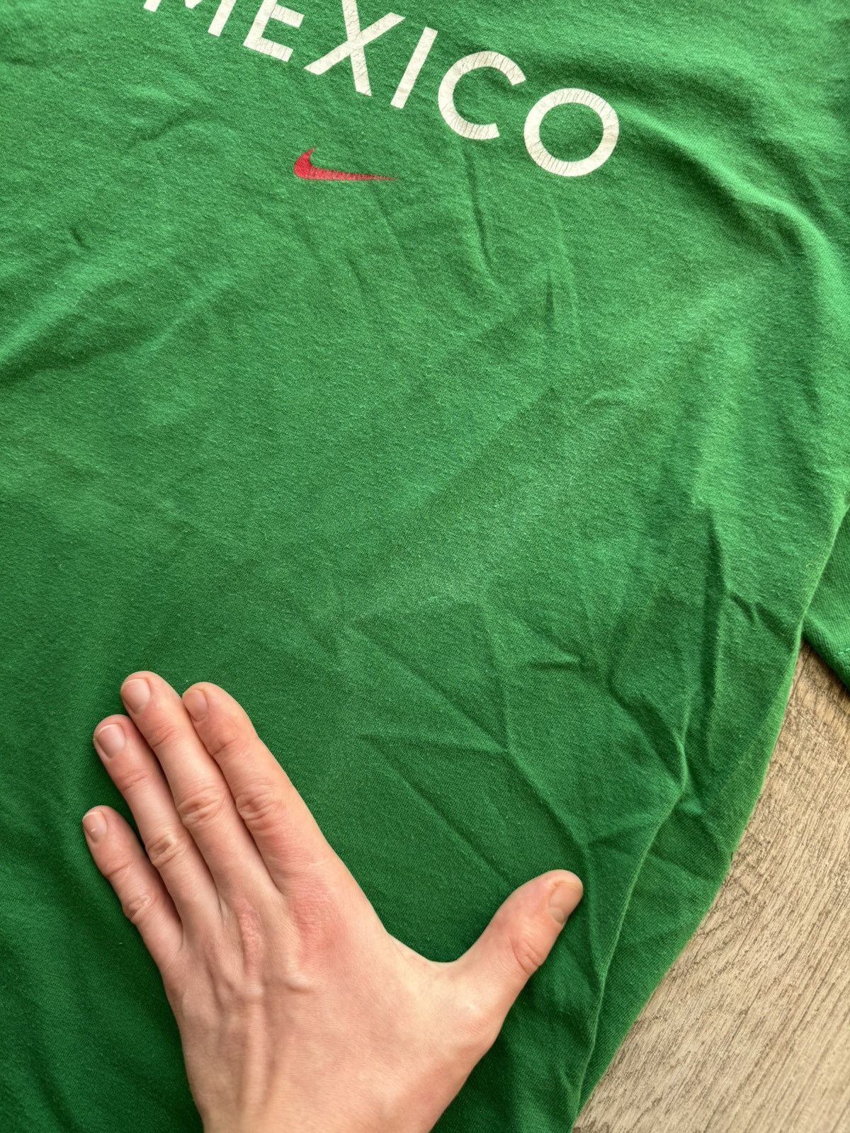 Nike Vintage Nike T-shirt Green Y2k Mexico Size US M / EU 48-50 / 2 - 3 Thumbnail