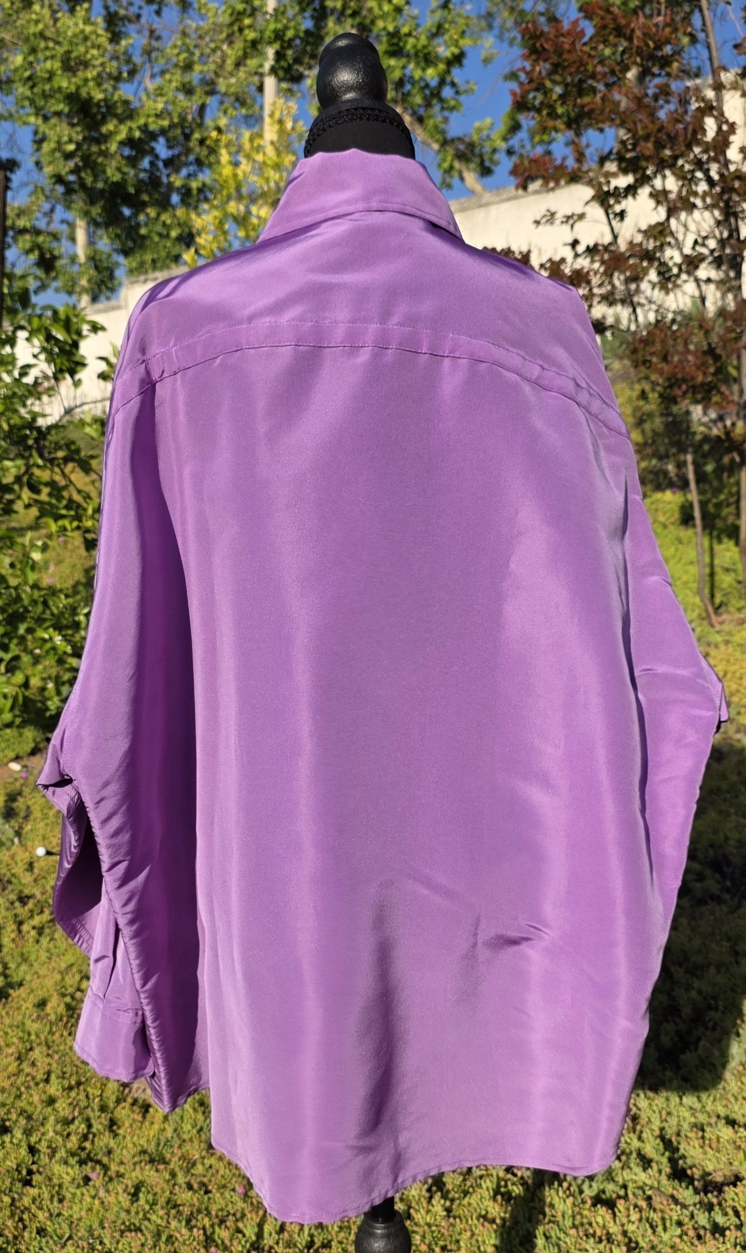Valentino VALENTINO Oversized Purple Silk Faille Shacket IT 38/US 2 Size XS / US 0-2 / IT 36-38 - 3 Thumbnail