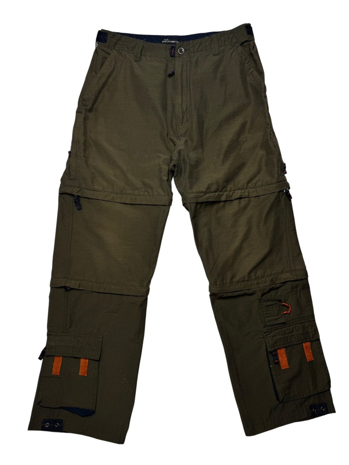 Vintage Vintage Y2K Olive No Boundaries Cargo Pants Shorts Size US 34 / EU 50 - 2 Thumbnail